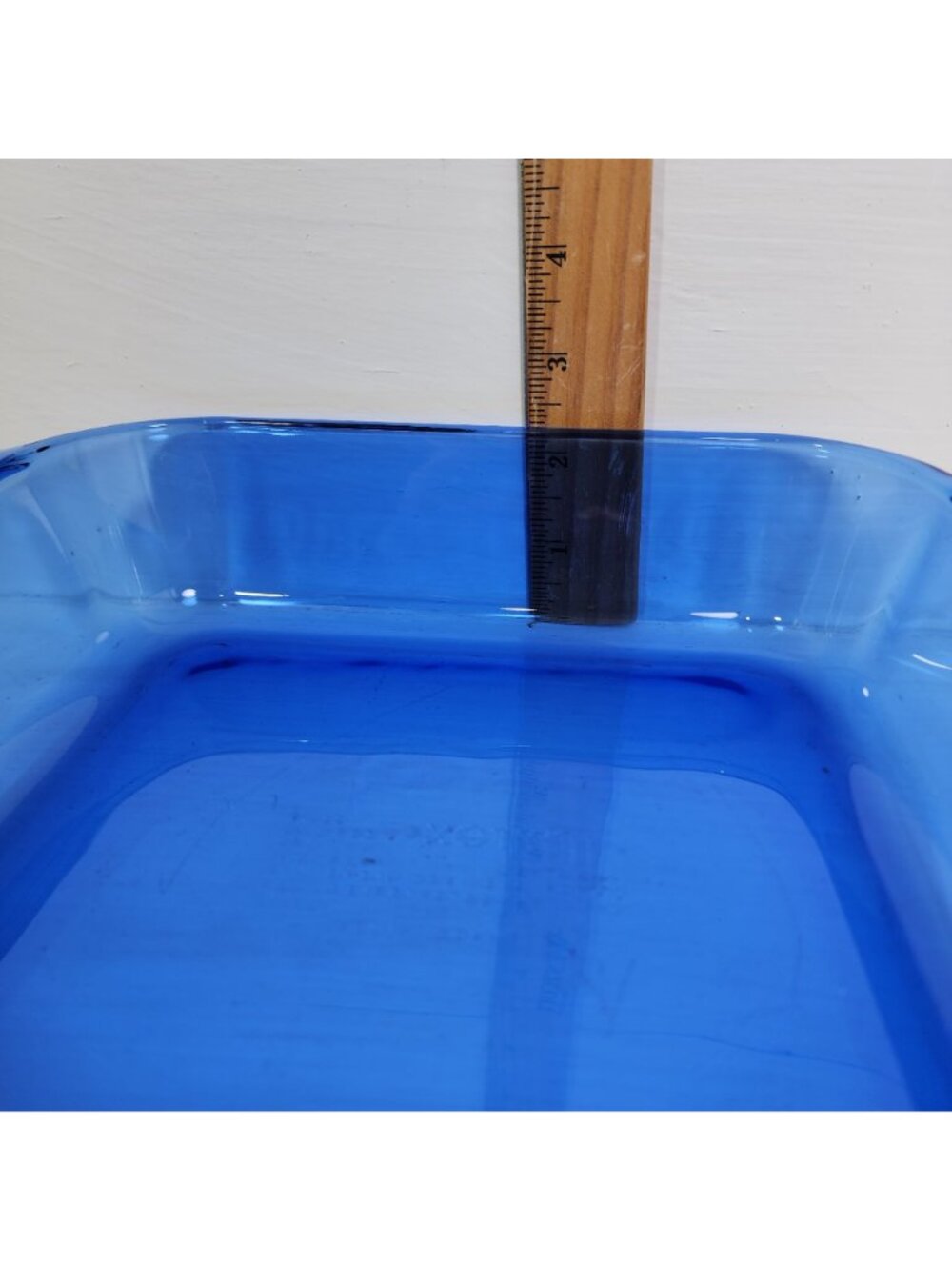 Pyrex Square Cobalt Baking Pan 8" Blue Casserole Dish 2qt vintage glass pan 222 - Picture 3 of 8